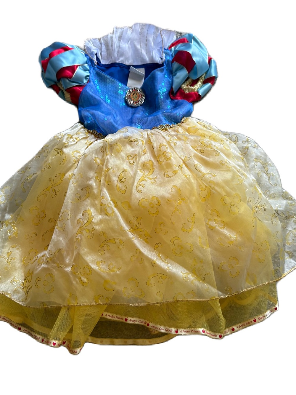 Disney Snow White Dress Gown Sz 4 Word Land Halloween Costume Cruise
